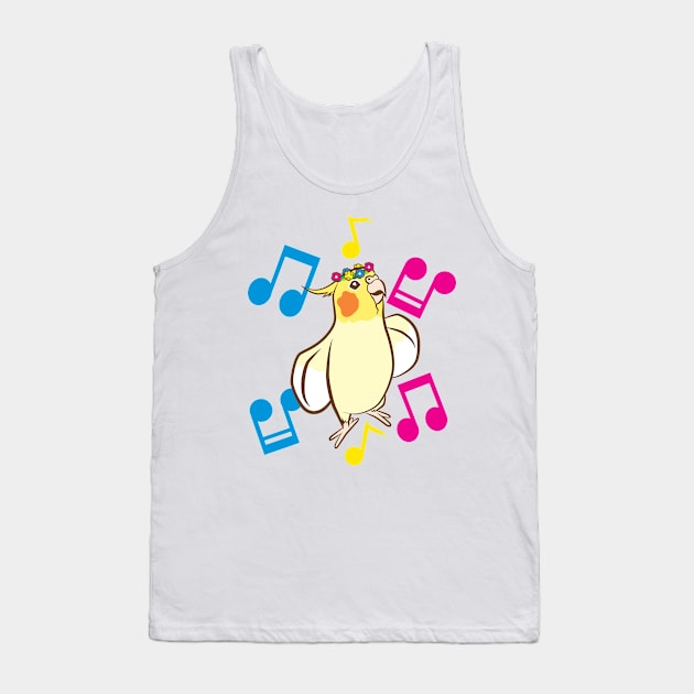 Pansexual Pride Bird Tank Top by punkburdarts